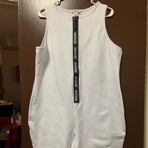 Savage zip up romper